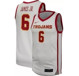 NBA Trojans #6 JAMES JR. White Jerseys