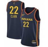 Men Indiana Fever Caitlin Clark #22 Navy Blue Stitched Basketball WNBA Jersey