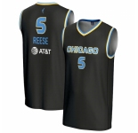 Men gameday greats angel reese #5 black chicago sky lightweight basketball jersey