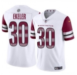 Youth Washington Commanders #30 Austin Ekeler White Vapor Limited Stitched Football Jersey