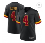Youth Washington Commanders #4 Frankie Luvu Black Nike Hail Raiser Game Stitched Jersey