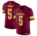 Youth Washington Commanders #5 Jayden Daniels Burgundy 2024 Draft Vapor Limited Stitched Football Jersey