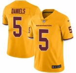 Youth Washington Commanders #5 Jayden Daniels Burgundy Rush Stitched Football Jersey