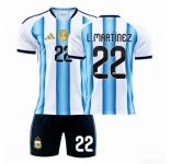 2026 FIFA World Cup Argentina Soccer Home Jersey #22 Lautaro Martinez