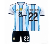 2026 FIFA World Cup Argentina Soccer Home Jersey #22 Lautaro Martinez