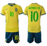 Men's Brazil #10 NEYMAR JR National Team FIFA x World Cup 2026 Home On Field Jersey