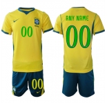 Men's Brazil Custom Any Name And Number National Team FIFA x World Cup 2026 Home On Field Jersey