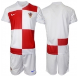 Men's Columbia Custom White Red 2024-25 Home Soccer Jersey Suit