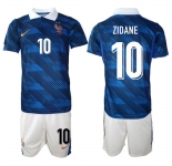 Men's France #10 ZIDANE National Team FIFA x World Cup 2026 Home On Field Jersey