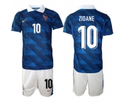 Men's France #10 ZIDANE National Team FIFA x World Cup 2026 Home On Field Jersey
