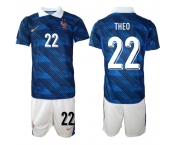 Men's France #22 THEO National Team FIFA x World Cup 2026 Home On Field Jersey