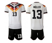 Men's Germany #13 MULLER National Team FIFA x World Cup 2026 Home White On Field Jersey