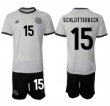 Men's Germany #15 Nico Schlotterbeck White 2025 Home Soccer Jersey Suit