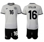 Men's Germany #16 Angelo Stiller White 2025 Home Soccer Jersey Suit