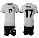Men's Germany #17 Florian Richard Wirtz White 2025 Home Soccer Jersey Suit