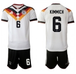 Men's Germany #6 Joshua Kimmich White 2025-26 Home Soccer Jersey Suit