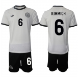 Men's Germany #6 Joshua Kimmich White 2025 Home Soccer Jersey Suit