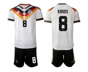 Men's Germany #8 Kroos White 2025-26 Home Soccer Jersey Suit