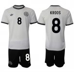 Men's Germany #8 Kroos White 2025 Home Soccer Jersey Suit