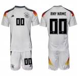 Men's Germany Custom White 2024-25 Home Soccer Jersey Suit