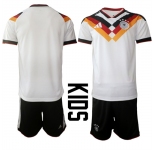 Youth Germany Blank National Team FIFA x World Cup 2026 Home White On Field Kids Jersey
