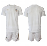 Men's Italy 2023 Adidas 125th Anniversary Kit Blank White Soccer Jersey