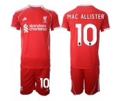 Men's Liverpool #10 Alexis Mac Allister 2025 Red Home Soccer Jersey Suit