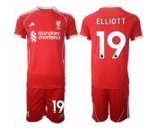 Men's Liverpool #19 Harvey Elliott 2025 Red Home Soccer Jersey Suit