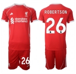 Men's Liverpool #26 robertson 2025 Red Home Soccer Jersey Suit