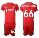 Men's Liverpool #66 Trent Alexander-Arnold 2025 Red Home Soccer Jersey Suit