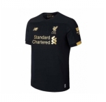 Men's Liverpool Black Gold Strip Goalkeeper Soccer Jersey