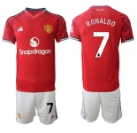 Men's Manchester United #7 Ranoldo 2025-26 Red Home Soccer Jersey Suit