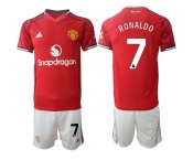 Men's Manchester United #7 Ranoldo 2025-26 Red Home Soccer Jersey Suit