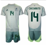 Men's Mexico #14 Chicharito 2024 Away Soccer