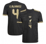 Men's Mexico #4 Edson Alvarez Black 2025 Soccer Jersey