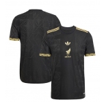 Men's Mexico Blank Black Gold 2025 Soccer Jersey