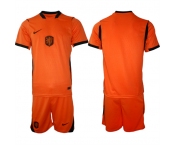 Men's Netherlands Custom Orange 2026 Away Soccer Jersey Suit