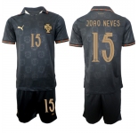 Men's Portugal #15 JOAO NEVES National Team FIFA x World Cup 2026 Away Gray On Eusebio special edition Jersey