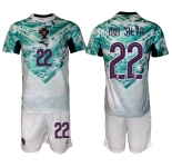 Men's Portugal Team #22 Rui Silva Green 2026 World Cup Away Soccer Jersey Suit