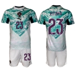 Men's Portugal Team #23 Vitinha Green 2026 World Cup Away Soccer Jersey Suit