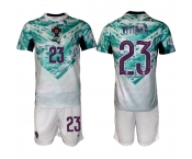 Men's Portugal Team #23 Vitinha Green 2026 World Cup Away Soccer Jersey Suit