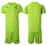 Men's Portugal Team Blank 2025 Green Soccer Jersey Suit