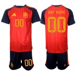 Men's Spain Custom Any Name And Number National Team FIFA x World Cup 2026 Home Red On Field Jerseys