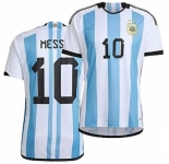 Men Argentina #10 Lion Messi white Blue 2024 Soccer Jersey