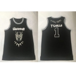 Black Panther Wakanda 1 T'Challa Black Stitched Movie Basketball Jersey