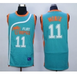 Flint Tropics 11 Ed Monix Teal Semi Pro Movie Stitched Basketball Jersey