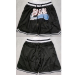Men's Movie Perc Black Stitched Ocet Hip Hop Party Workout Streetball Shorts (Run Small)