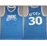 Men's Perc #30 O'Cet Movie Blue Stitched Basketball jersey