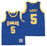 Men's Temple Owls Eagles #5 Kevin Hart Blue Jersey