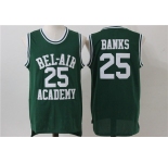 Men's The Movie Bel Air Academy #25 Banks Green Swingman Basketball Jersey